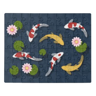 Japanese Koi Fish Pond