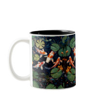 Japanese Koi fish pond Mug