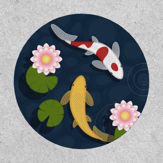 Japanese Koi Fish Pond Patch (Front)