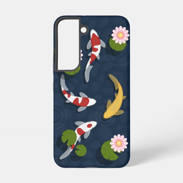 Japanese Koi Fish Pond Samsung Galaxy Case (Back)