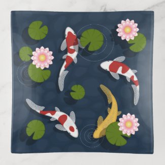 Japanese Koi Fish Pond
