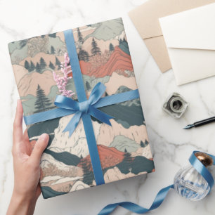 Japanese Koi Fish Sakura Pattern  Wrapping Paper