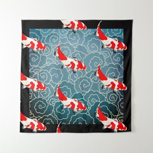 JAPANESE KOI FISH Tapestry