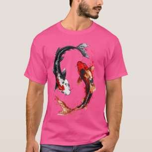 Japanese Koi Fish Tattoo Yin Yang Fish T-Shirt