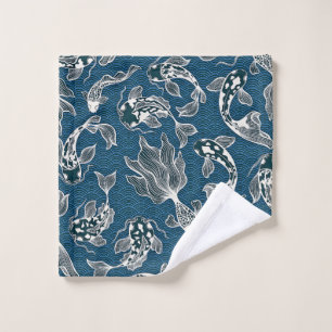 Japanese Koi Fish Wash Cloth