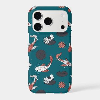 Japanese Koi Fish & Water Lilies Asian Pattern iPhone 17 Pro Case