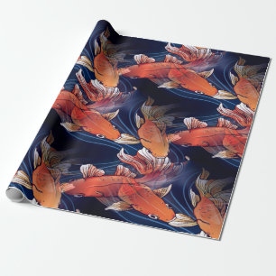 Japanese Koi Fish Wrapping Paper
