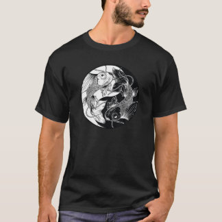 Japanese Koi Fish Yin Yang Fishing For Fishermen T-Shirt