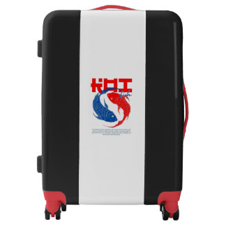 Japanese Koi Fish Yin Yang Symbol Resilience Succe Luggage
