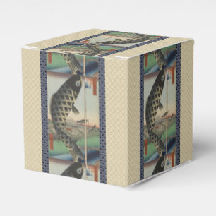 Japanese Koi Hiroshige Fish Festival Flag Favor Boxes