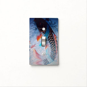 Japanese Koi Light Switch Cover