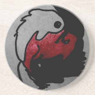 Japanese Koi Ying-Yang Coaster