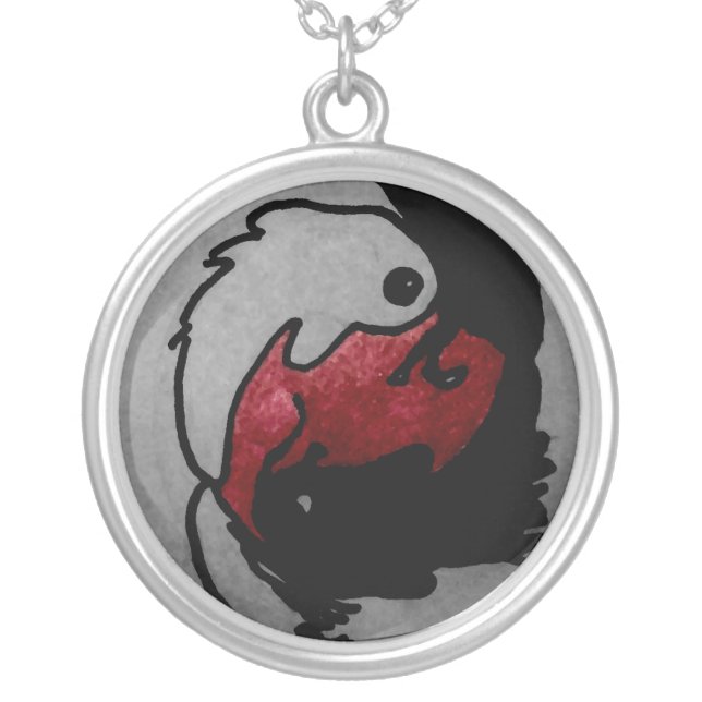 Japanese Koi Ying-Yang Necklace (Front)