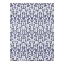 Japanese Koinobori Fish Scale in Delft Blue
