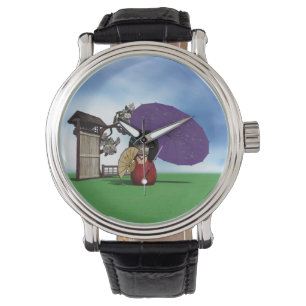 Japanese Kokeshi Doll Cherry Blossom Art Watch