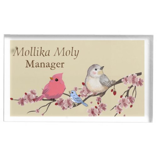 Japanese Koson Songbird Table Card Holder