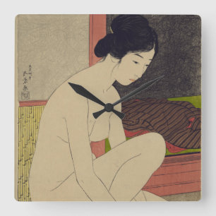 Japanese Lady After Bath Accent Clock