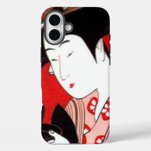 Japanese Lady Tea Serving Ceremony Art Print iPhone 16 Plus Case