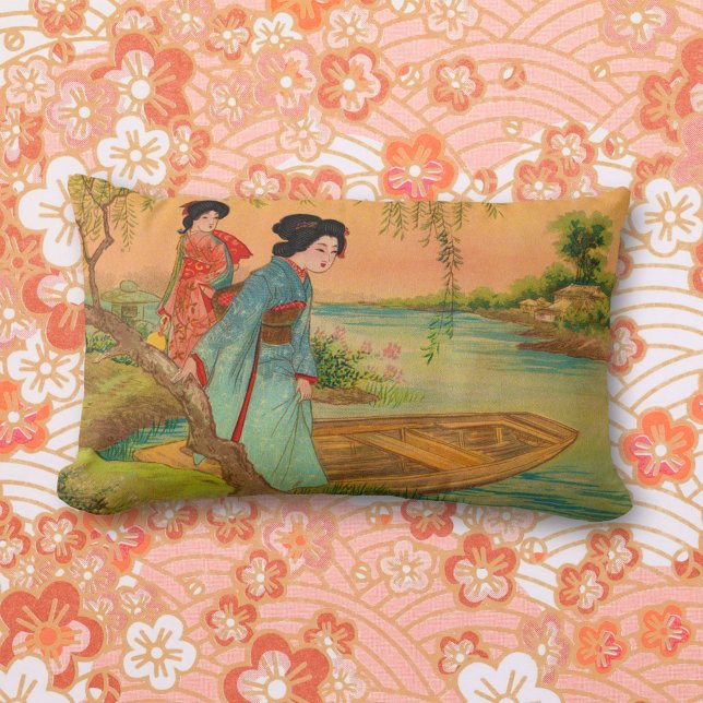 Japanese Lakeside Lumbar Pillow (Creator Uploaded)