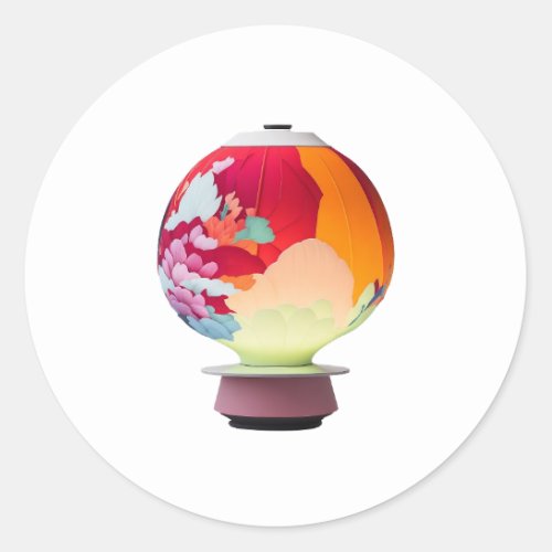 Japanese Lamp Classic Round Sticker