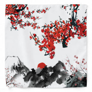 Japanese landscape Bandana