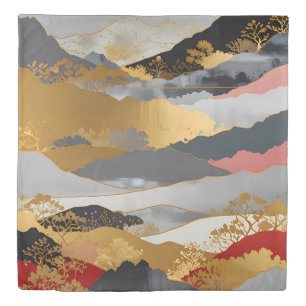 Japanese Landscape Duvet Cover