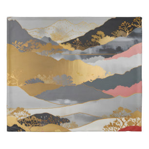 Japanese Landscape Duvet Cover