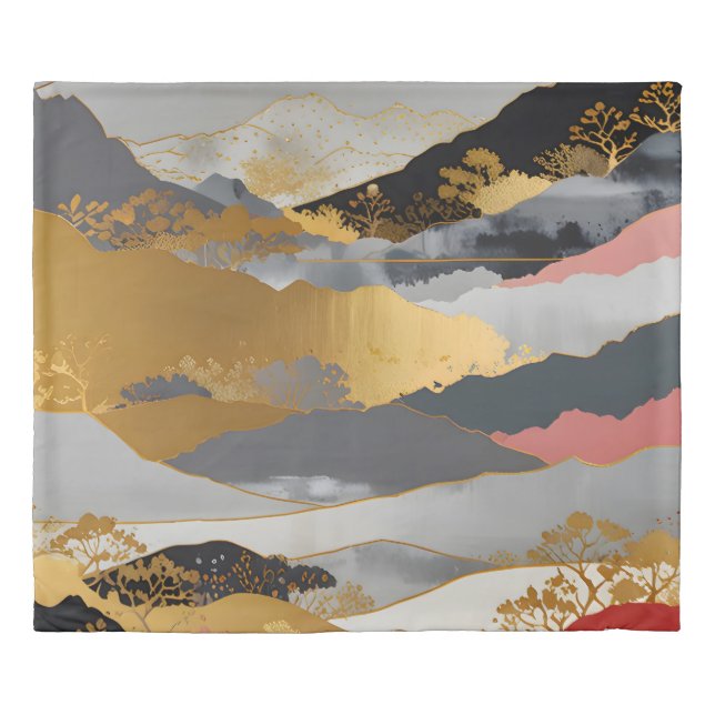 Japanese Landscape Duvet Cover (Front)