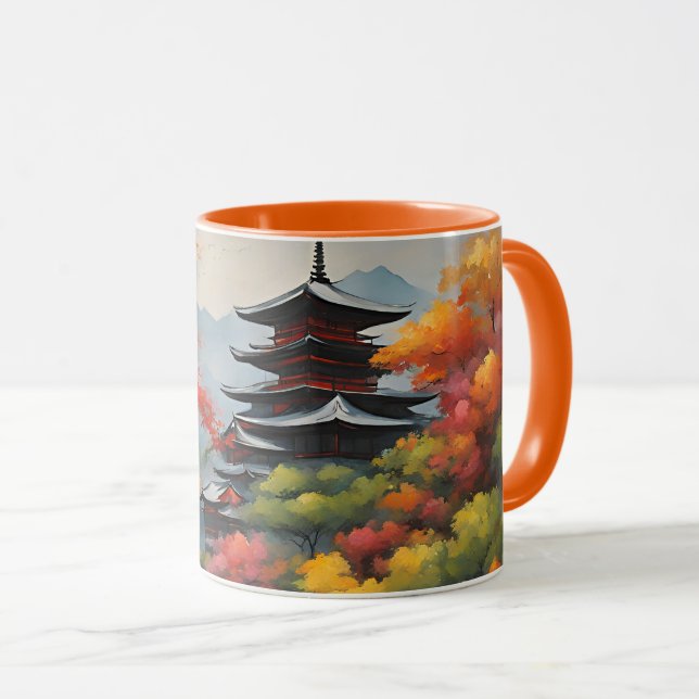 Japanese Landscape Mug (Front Right)