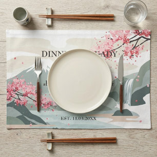 Japanese Landscape Placemat Scenic Table Mat Japan