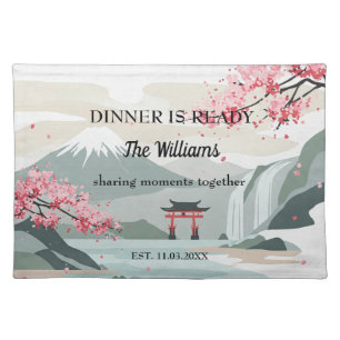 Japanese Landscape Placemat Scenic Table Mat Japan