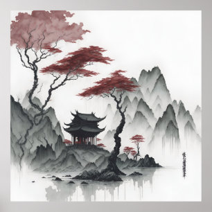 Japanese Landscape  Poster
