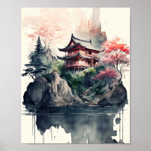 Japanese Landscape Poster