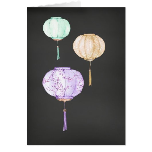 Japanese Lantern All Occasion Notecard (Front)
