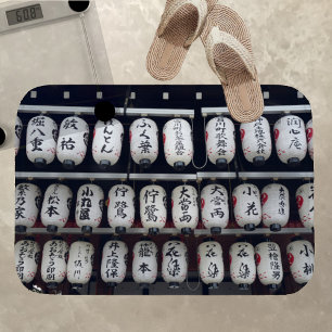 Japanese Lanterns Bath Mat