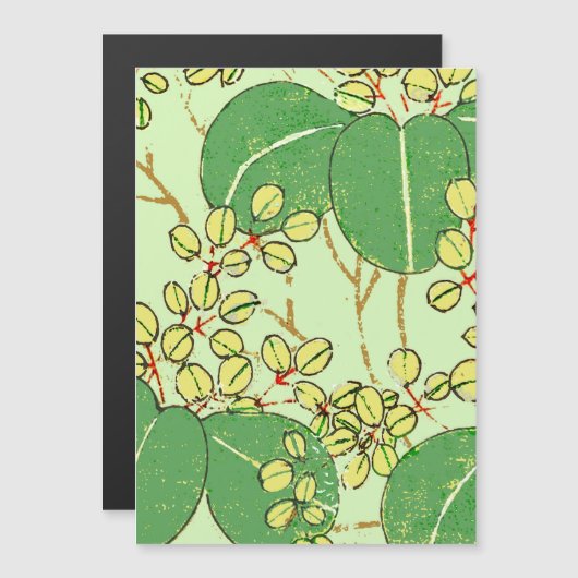 Japanese Leaf Floral Botanical Art Pattern (Front/Back)