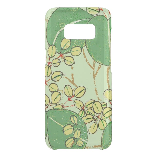 Japanese Leaf Floral Botanical Art Pattern Uncommon Samsung Galaxy Case (Back)