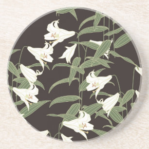 Japanese Lily Drink Coaster