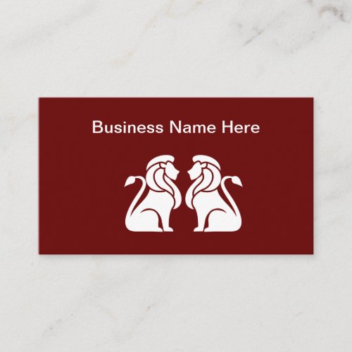 Japanese Lion Dogs Business Cards
