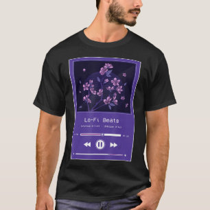 Japanese Lofi Aesthetic Sakura Cherry Blossom Flow T-Shirt
