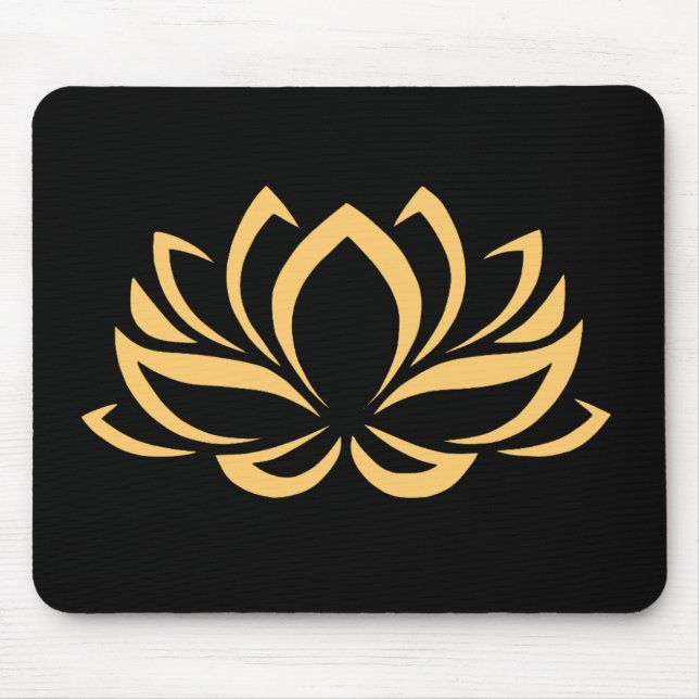 Japanese Lotus Flower Blossom Mouse Pad (Front)