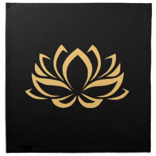 Japanese Lotus Flower Blossom Napkin