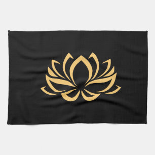 Japanese Lotus Flower Blossom Towel