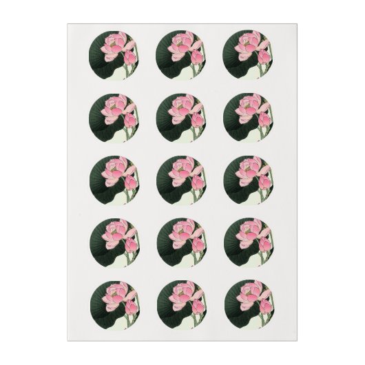 JAPANESE LOTUS FLOWER - Edible Frosting Sheets (Sheet)
