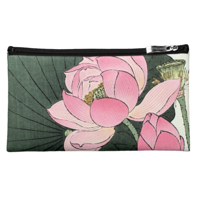 Japanese Lotus Flower Vintage Fine Art Bag