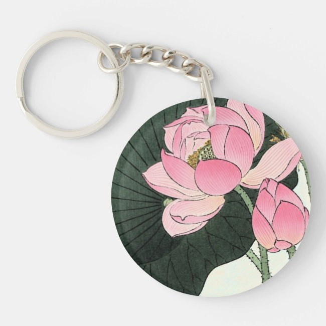 Japanese Lotus Flower - Vintage Fine Art