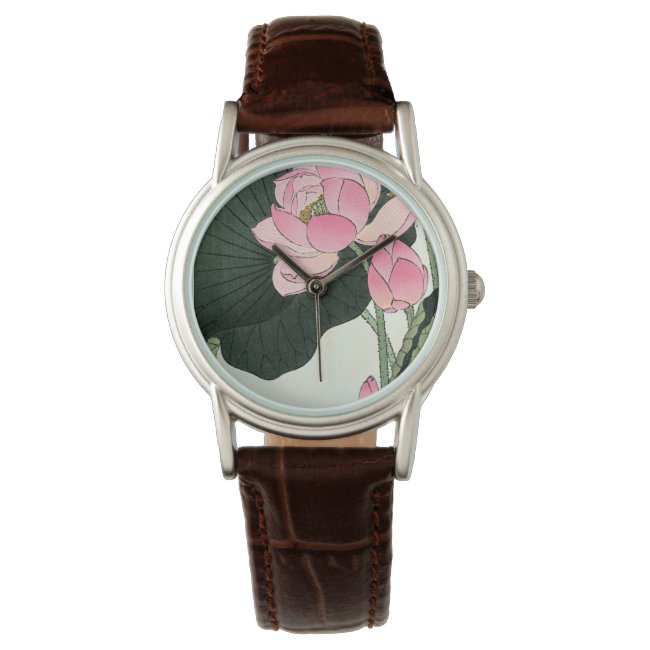 Japanese Lotus Flower - Vintage Fine Art Watch