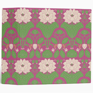 Japanese Lotus Pattern 3 Ring Binder