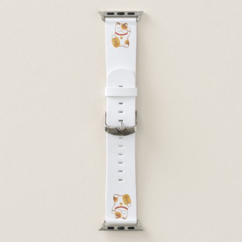 Japanese Lucky Cat Calico Maneki Neko Apple Watch Band