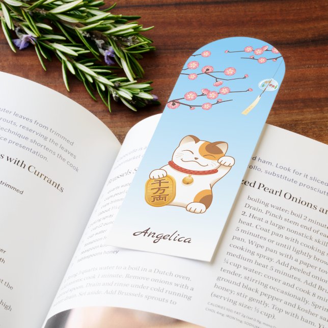 Japanese Lucky Cat, Calico Maneki Neko Bookmarks (Book)